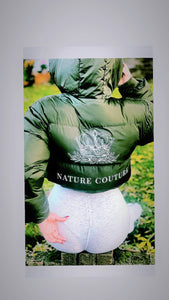 Nature Couture Royal Jade puffer jacket